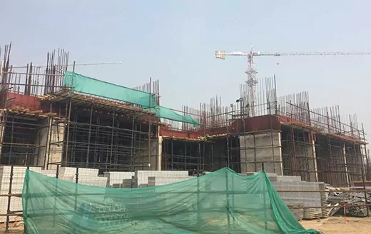 Joyville Gurgaon - Tower 4 - Basement Roof Slab In Progress as on Jan 2020